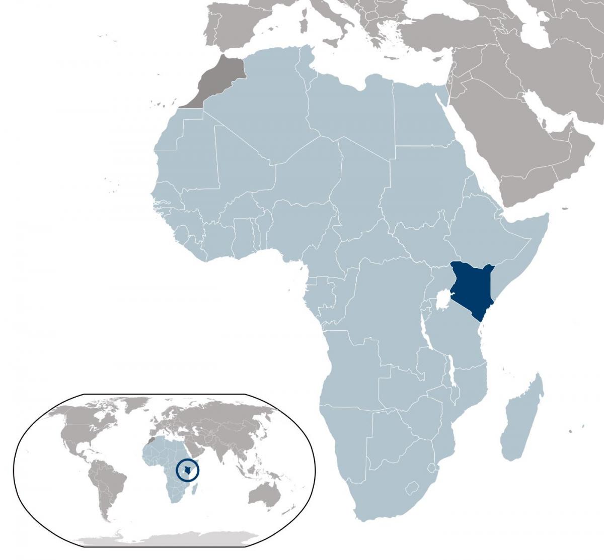 Kenya mapu lokacija