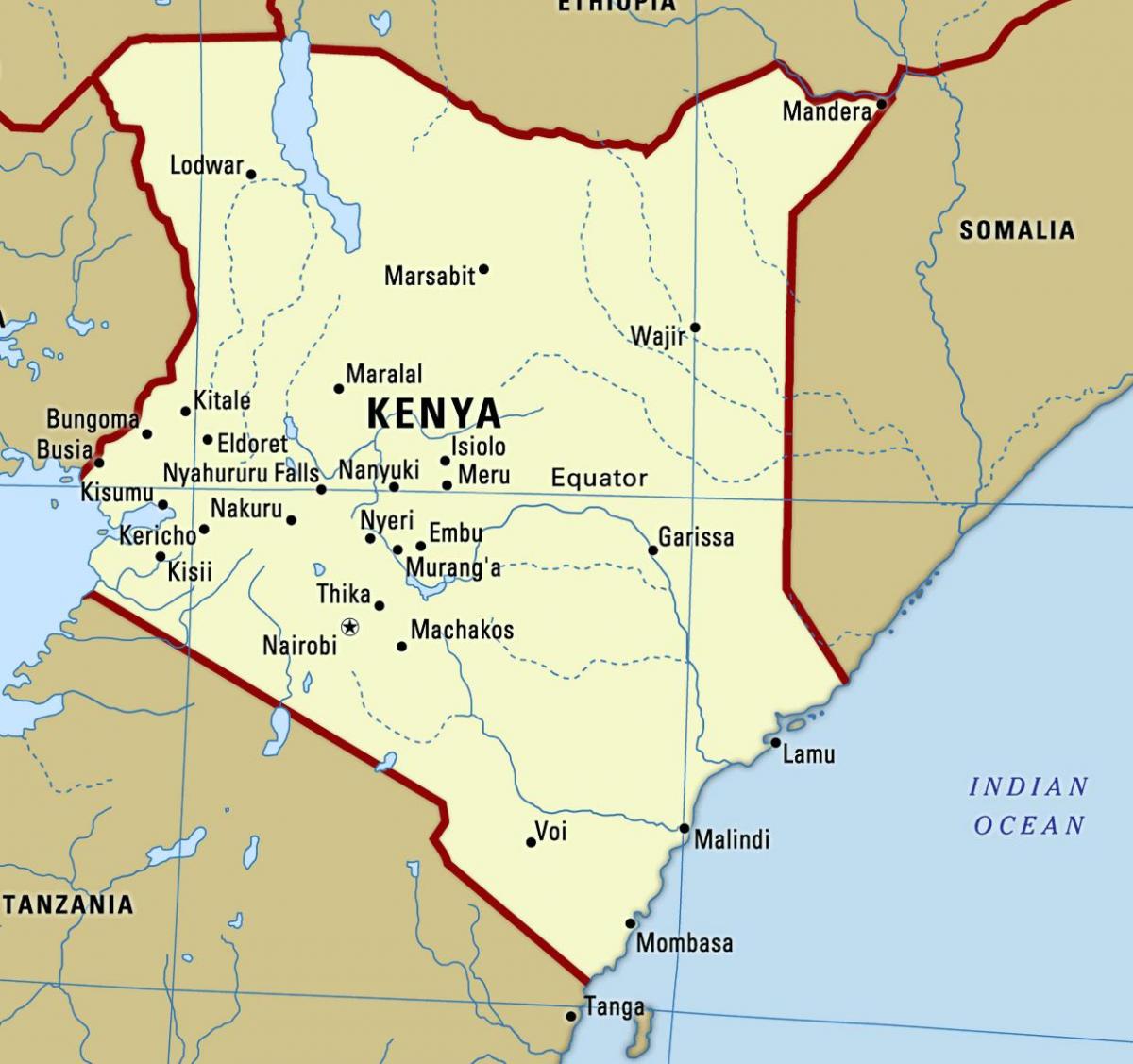 mapa Kenya mapu sliku