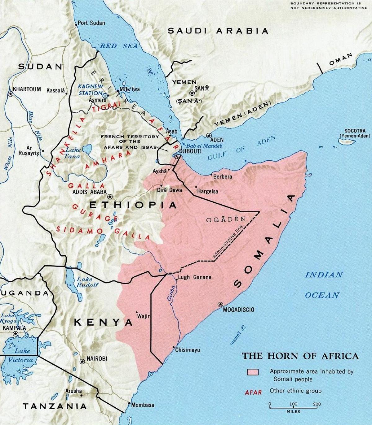 mapa na sjeveru Kenya