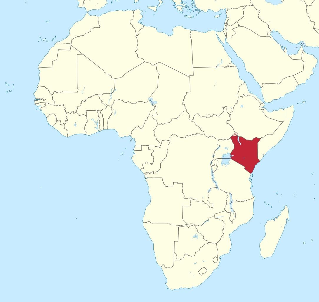 mapa africi sa Kenya naglasila