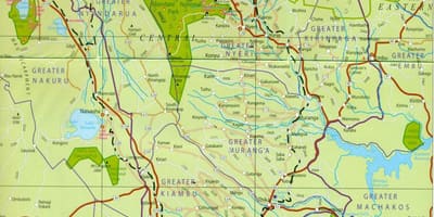 Mapi centralne Kenya