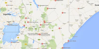 Mapa Kenya aerodrome