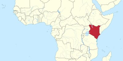 Mapa Kenya mapu vektor