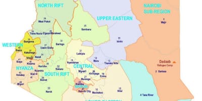 Mapa Kenya religija